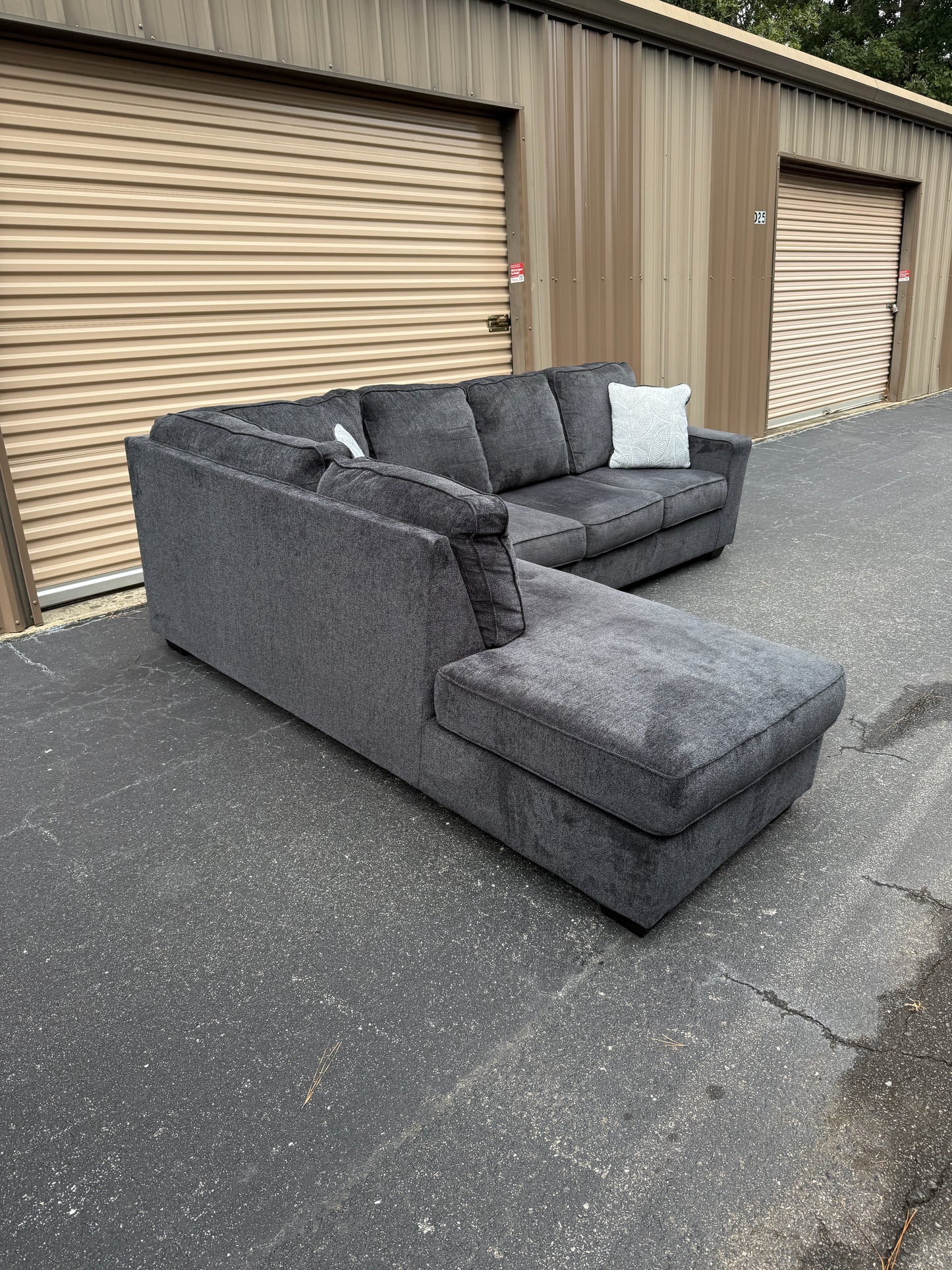 Brand New Navy/Gray Ashley Homestores Sectional Couch - Delivery Available!