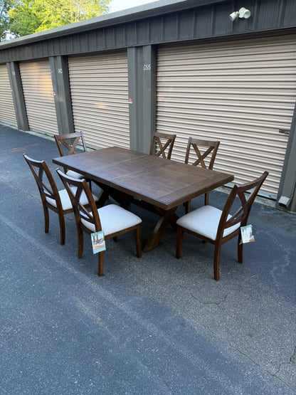 New with Tags 🏷️ Bayside Furniture Adjustable 7 PC Dining Room Table Set - Delivery Available!