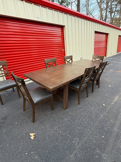 7PC Dining Room Table Set (Extendable) - Delivery Available!