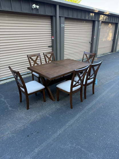 New with Tags 🏷️ Bayside Furniture Adjustable 7 PC Dining Room Table Set - Delivery Available!
